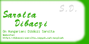 sarolta dibaczi business card