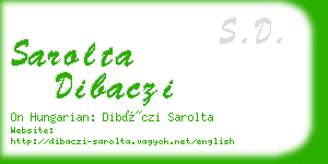 sarolta dibaczi business card